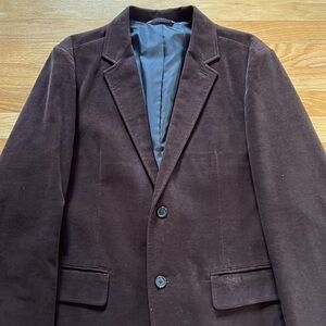 Gap Velvet Blazer in Brown